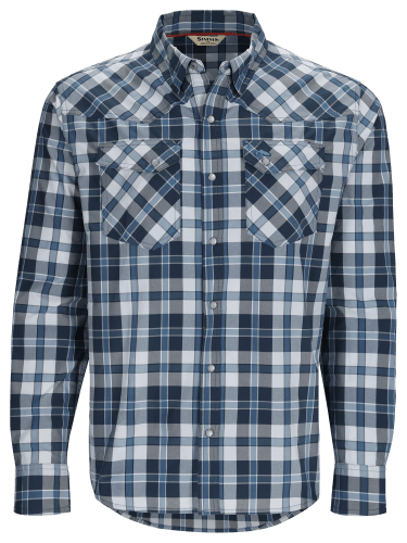 Simms Brackett LS Shirt Backcountry Clover Plaid / L