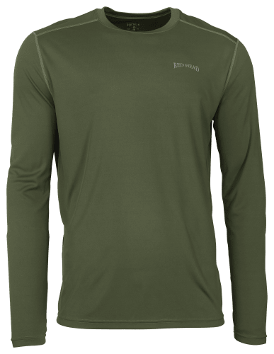 RedHead Lightweight Crew Neck Base Layer Long Sleeve Shirt for Men