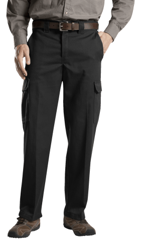 Dickies Relaxed Straight Leg Twill Cargo Work Pants for Men Bass
