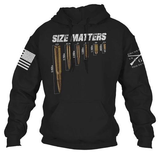 Grunt Style Size Matters Long-Sleeve Hoodie for Men