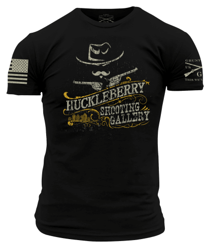 Grunt Style Huckleberry Shooting Gallery Short-Sleeve T-Shirt for Men