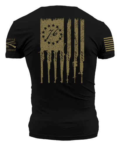 Grunt Style B Rifle Flag Short-Sleeve T-Shirt for Men