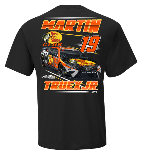 Bass Pro Shops Nascar Martin Truex Jr. #19 Racer Short-Sleeve T-Shirt for Men - Black - M