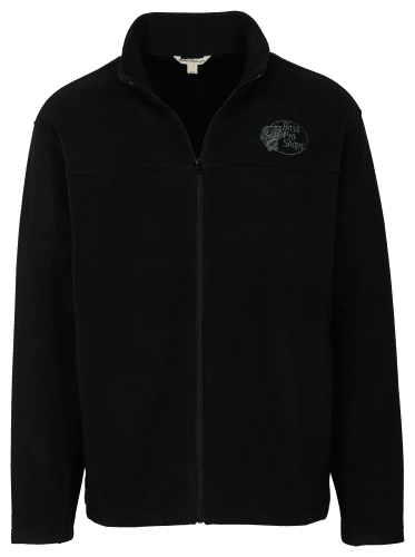 Mens black full zip fleece new arrivals