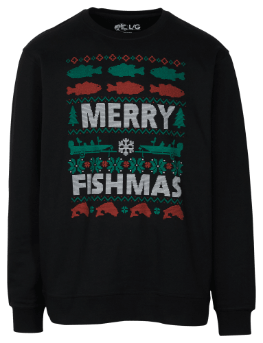 Bass Pro Shops Merry Fishmas Christmas Sweatshirt for Adults