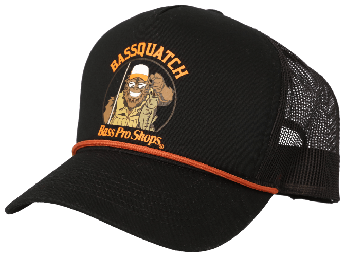Bass Pro Shops Mesh Logo Trucker Hat for Kids - Black