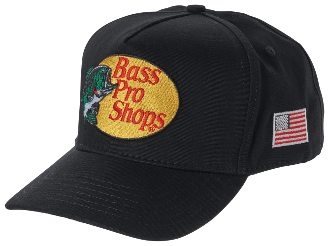 Bass Pro Shops Embroidered Logo Flat Bill Cap