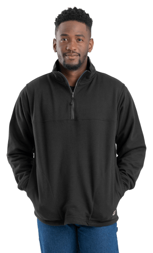 Berne Heritage Thermal Lined Long Sleeve Quarter Zip Sweatshirt