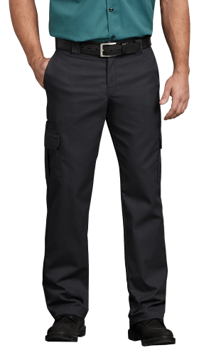 Dickies Men's Flex Regular Fit Straight Leg Work Cargo Pants Dark Grey 42X32