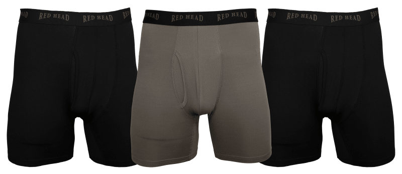 HEAD Mens Athletic Underwear - 6-Pack Stretch Athletic Boxer Briefs  Training