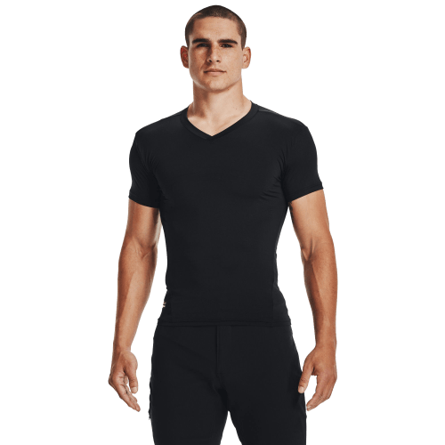 Under Armour Tactical HeatGear Compression V-Neck Short-Sleeve T-Shirt for  Men