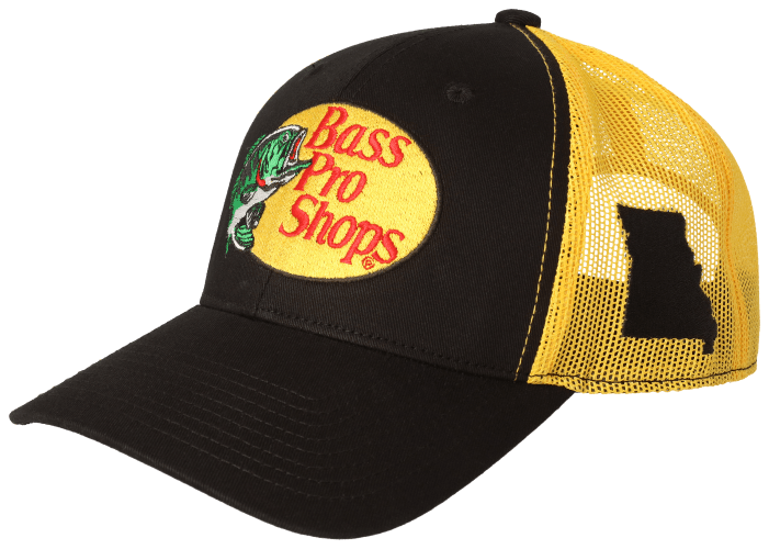 Bass Pro Shops Woodcut Logo and Missouri Patch Snapback Cap