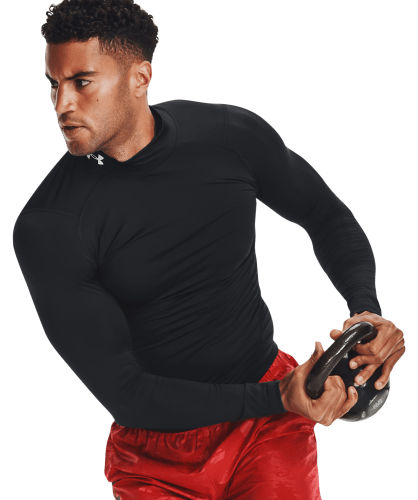 Under Armour HeatGear Mock-Neck Long-Sleeve Shirt for Men