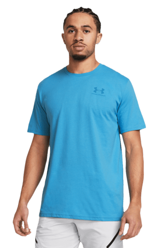 Under armour charged cotton left chest men's logo tee top