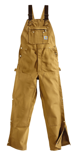 Carhartt Duck Zip To Thigh Unlined Bib Overalls for Men Bass Pro
