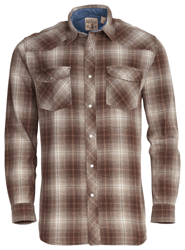 RedHead Acid-Washed Snap-Front Plaid Long-Sleeve Shirt for Men
