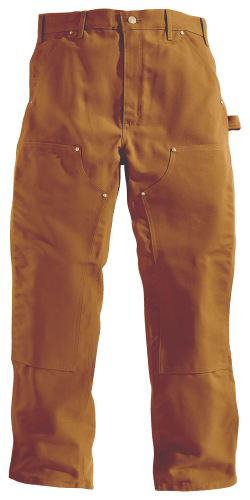 Carhartt Loose Fit Firm Duck Double Front Work Dungarees for Men