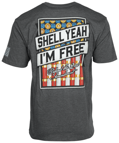 Cabela's Shell Yeah Freedom Short-Sleeve Shirt for Men - Charcoal Heather - S