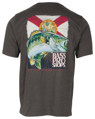Bass Pro Shops Florida Flag Jumping Bass Graphic Short-Sleeve T-Shirt for  Men