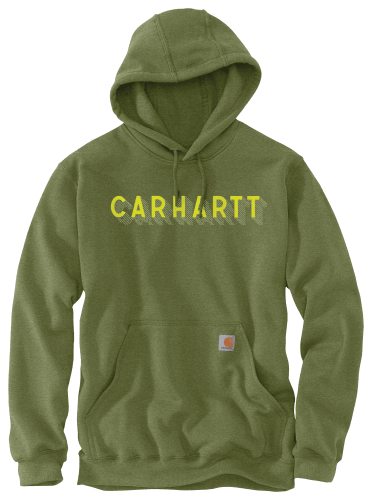 Carhartt Rain Defender Loose Fit Midweight Graphic Logo Long Sleeve Hoodie for Men Bass Pro Shops