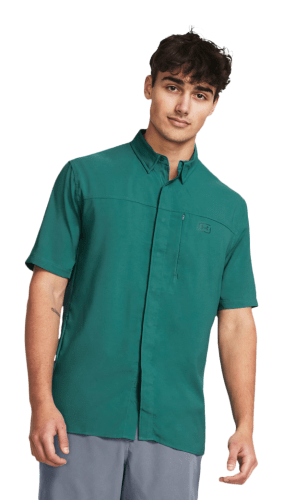 Under Armour Shorebreak Hybrid Woven Short Sleeve Button Down Shirt for Men