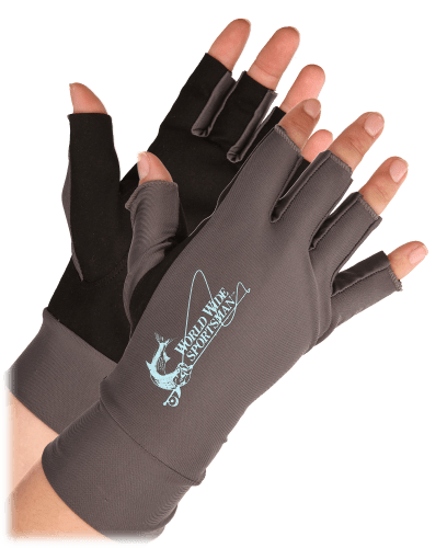 World Wide Sportsman Synthetic-Leather Sun Gloves