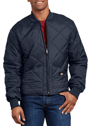 Dickies men's water resistant diamond quilted nylon jacket top