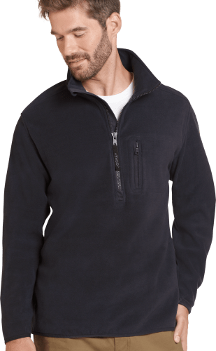 Plush half zip pullover sale