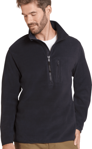 Plush half zip cheap pullover