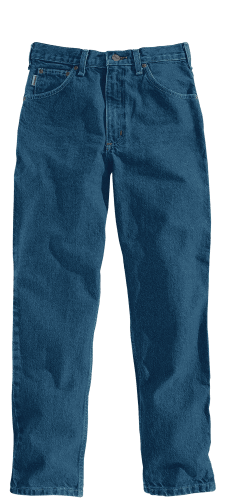 Flannel Straight Leg Relaxed Fit Jeans, Mens Pants