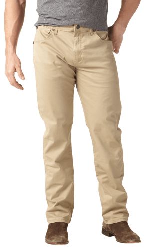 Wrangler Retro Men's Slim Fit Straight Twill Pant- Fawn – Branded