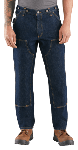 Carhartt Men's Loose Fit Mid-Rise Double-Front Logger Jeans at