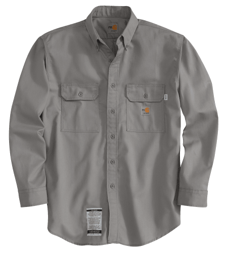 Carhartt Flame Resistant Long Sleeve Twill Shirt with Pocket Flaps for Men Cabela s