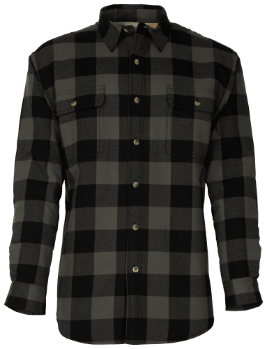 Regular Fit Flannel Shirt - Dark green/plaid - Men