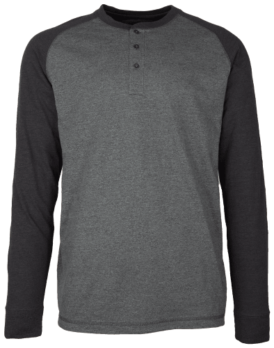 RedHead Gray's Creek Raglan Long-Sleeve Henley for Men