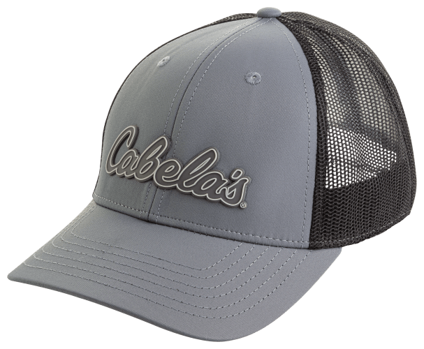 Cabela's Flex-Fit Mesh-Back Cap - Gray/Black - S/M