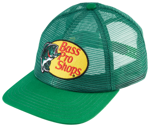 Bass Pro Shops Leaping Bass All-Over Mesh Trucker Cap