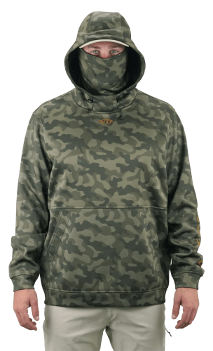 AFTCO Reaper Tactical Sweatshirt - Charcoal Acid Camo - Large