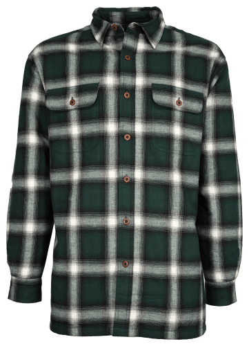 RedHead Fleece-Lined Flannel Plaid Long-Sleeve Shirt for Men