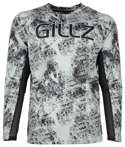 Gillz Tournament Series Fish Scale Long-Sleeve Shirt for Men - Grey - S