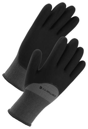 Carhartt Thermal Lined Full Coverage Nitrile Gloves for Men Bass