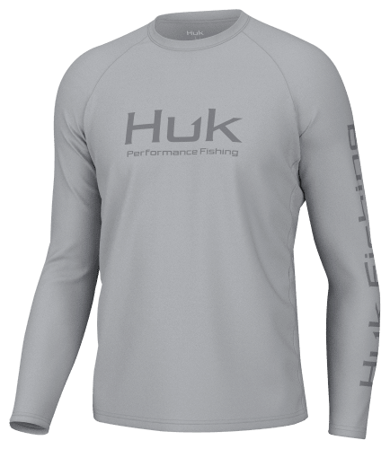Huk Vented Pursuit Logo Graphic Long Sleeve Shirt for Men