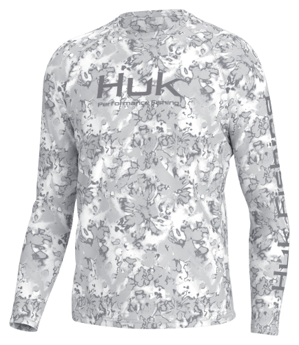 Huk Pursuit Fin Flats Long-Sleeve Crew for Men