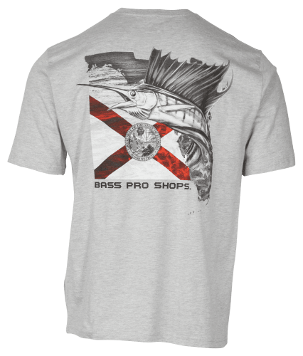 Bass Pro Shops Florida Flag Graphic Short-Sleeve T-Shirt for Men - Infinity Blue - XL