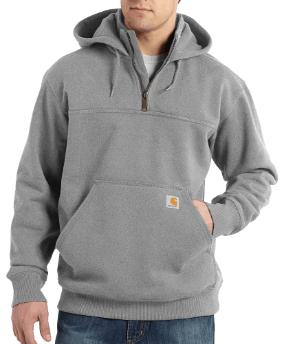 Carhartt Rain Defender Loose-Fit Heavyweight Quarter-Zip Hooded Long-Sleeve  Sweatshirt for Men