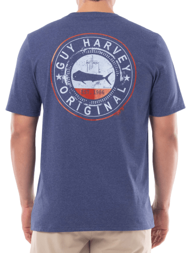 Guy Harvey Mahi Circle Threadcycled Short-Sleeve Pocket T-Shirt for Men