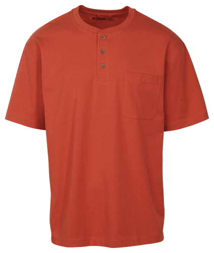 RedHead Henley Pocket Short-Sleeve Shirt for Men