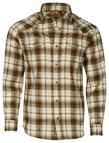 Buy online Curved Hem Checkered Long Shirt from western wear for