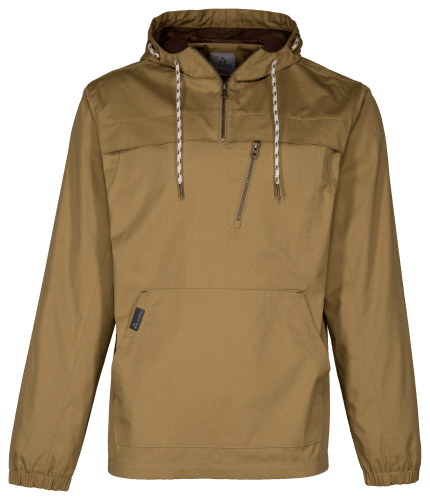 Logo zip store hooded anorak jacket