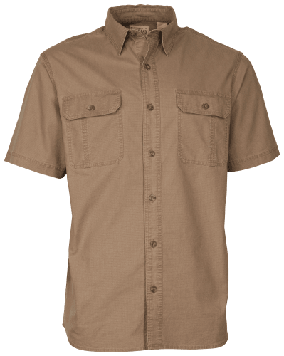 Redhead Ripstop Short-Sleeve Button-Up Shirt for Men - Light Gray - XL